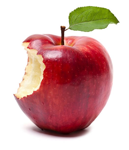 Fresh red apple representing healthy eating and wellness